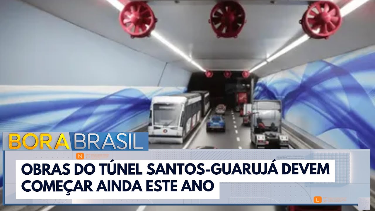 Obras do túnel Santos-Guarujá devem começar ainda este ano