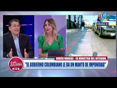 Rubén Vargas por situación de Sergio Tarache: El gobierno colombiano le da un manto de impunidad