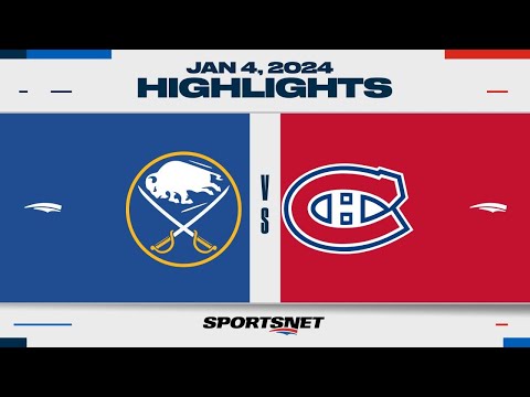 NHL Highlights | Sabres vs. Canadiens - January 4, 2023