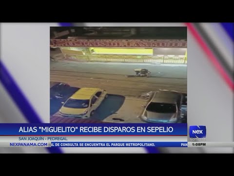Alias Miguelito recibe disparos en sepelio en San Joaquín