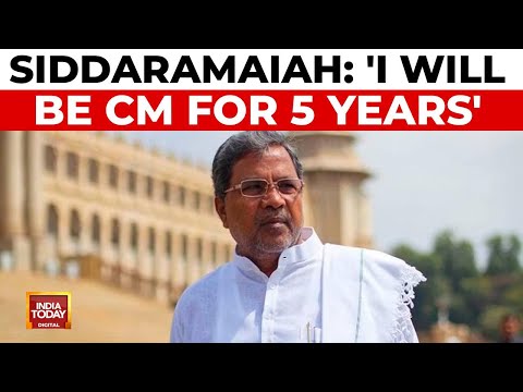 Karnataka CM Siddaramaiah Asserts He Will Remain In Power For Full 5-Year Term | India Today
