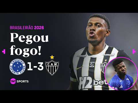 TRÊS EXPULSÕES, PÊNALTIS MARCADOS E ATROPELO DO GALO NO MINEIRÃO! CRUZEIRO 1 X 3 ATLÉTICO-MG