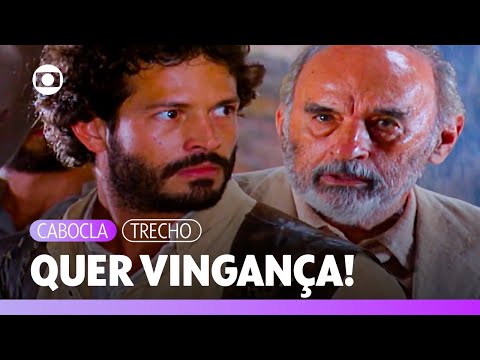 Tobias descobre que sua família foi expulsa das terras e quer vingança! | Cabocla |  TV Globo