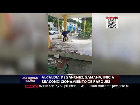 Alcaldía de Sánchez, Samaná, inicia reacondicionamiento de parques