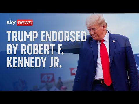 Watch live: Robert F. Kennedy Jr joins Donald Trump to endorse his presidential campaign