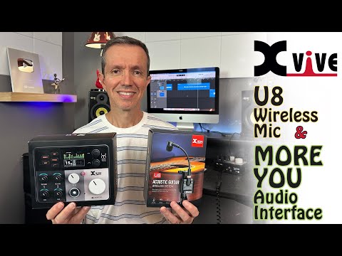 U8 Acoustic Guitar Wireless System & Xvive "More You" Audio Interface