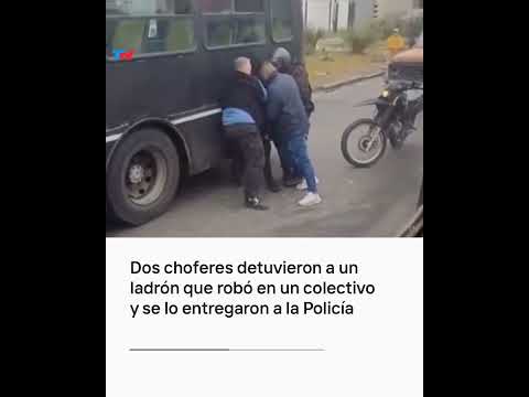 Dos choferes capturaron a un ladrón que había robado en un colectivo y lo entregaron a la Policía