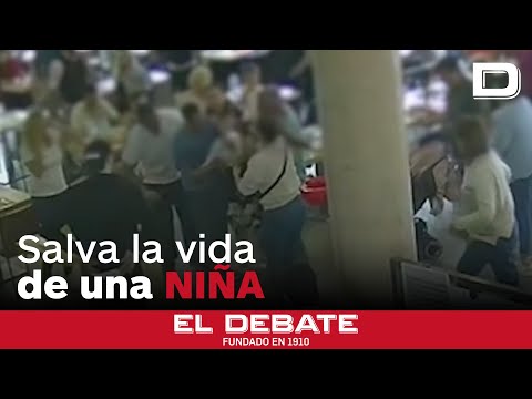 Asi? le salvo? la vida un polici?a fuera de servicio a una nin?a que se estaba atragantando en Valen