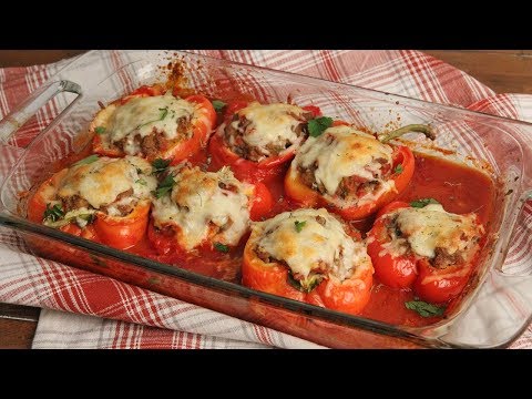 Pizza Stuffed Peppers ??Recipe | Ep. 1304