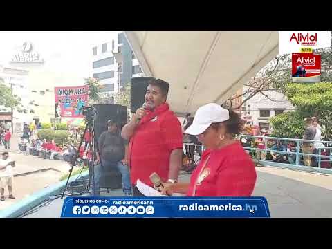 Conmemoración del Día del Trabajo en la capital de Honduras