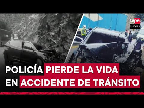 Chosica: jefe del Escuadrón Verde resultó herido en accidente de tránsito en la Carretera Central