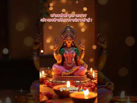 🌺🙏 धनतेरस की हार्दिक शुभकामनाएं 🙏🌺 #trendingshorts #jailaxmimaa #sukoon #love #dhanteraspuja #song