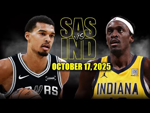San Antonio Spurs vs Indiana Pacers Full Game Highlights - October 17, 2025 | NBA Preseason