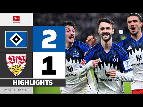 Late Drama With A Man Down! | HAMBURGER SV - VFB STUTTGART | Highlights | Matchday 12 – Bundesliga