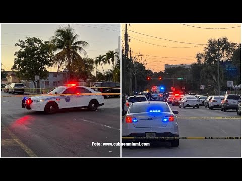 Fuerte presencia policial en la Pequeña Habana de Miami tras disparos con la policía