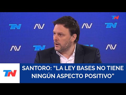 La Ley Bases no tiene ningún aspecto positivo Leandro Santoro, diputado nacional