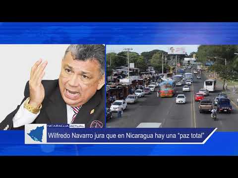 Wilfredo Navarro jura que en Nicaragua hay una “paz total”