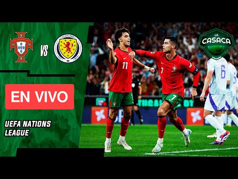 PORTUGAL vs ESCOCIA  UEFA NATIONS LEAGUE 2024 | JUEGA CRISTIANO RONALDO