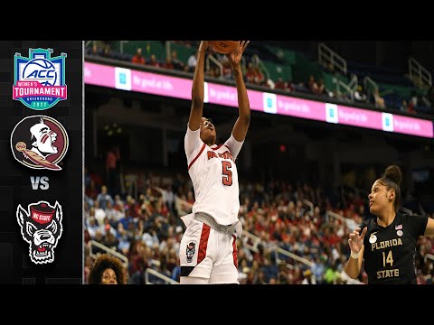 Acc Football Basketball 🏀 Florida State vs. NC State ACC Women's Basketball Tournament Highlights (2022)