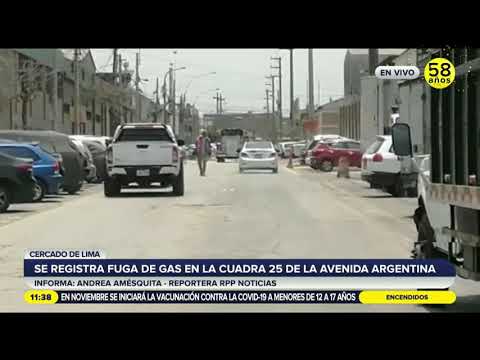 Alarma por fuga de gas en el Cercado de Lima [VIDEO]