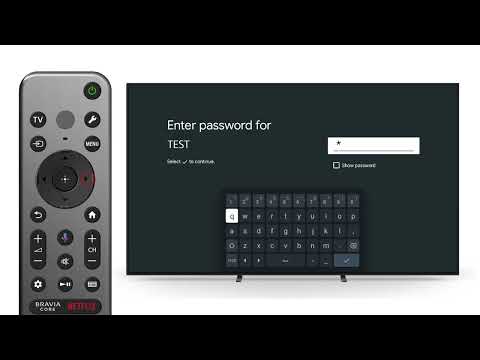 How to connect to Wireless Wi Fi Network on your Sony Google TV