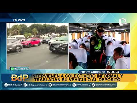 Puente Atocongo: Grúa se lleva carro de colectivero que trató de darse la fuga a Cañete