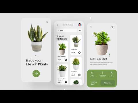 Flutter Plant Shop App UI || Flutter Plant App