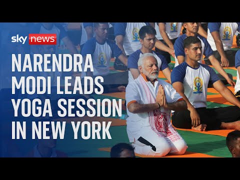 Narendra Modi leads Yoga session in New York - part two