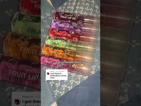 Who remembers these fruity lip oils from childhood? #lipoil #lippies