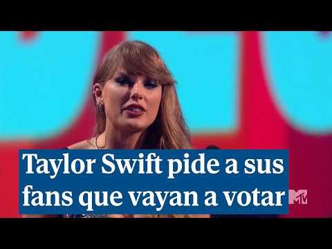 Taylor Swift reina en los MTV y pide a sus fans que vayan a votar para las elecciones presidenciales