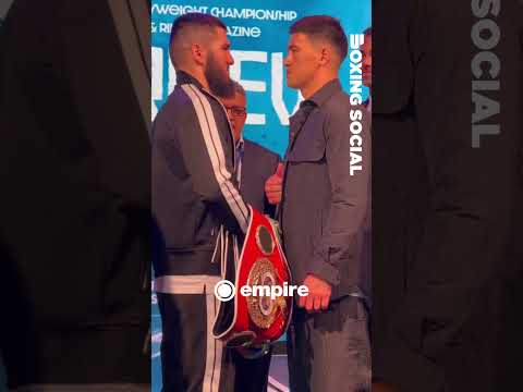 Artur beterbiev and dmitry bivol have faced off for the 1st time ahead of their undisputed clash 👀