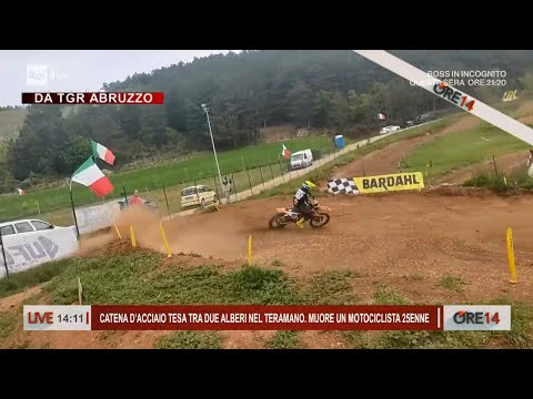 Catena d'acciaio tesa tra due alberi nel Teramano. Muore motociclista - Ore 14 del 18/03/2024