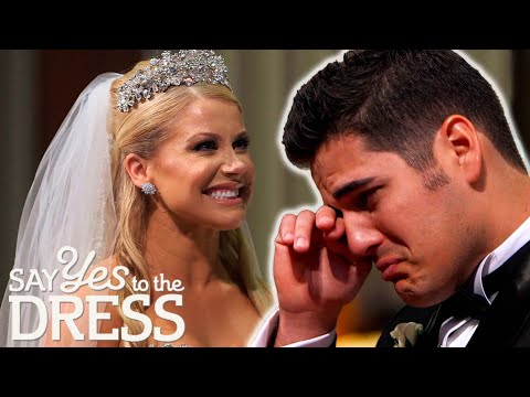 Video: Groom Cries Seeing Future Wife Walk Down The Aisle | Say Yes To The Dress: The Big Day