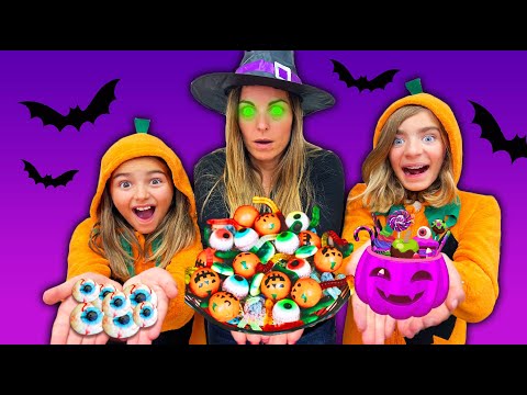 Probando dulces Halloween!! Gisele y Claudia SANEUB