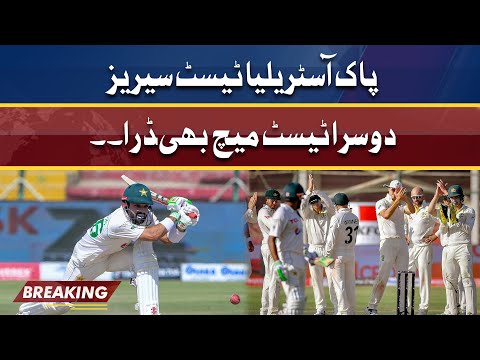 Pakistan-Australia second Test match ends in draw | Dunya News