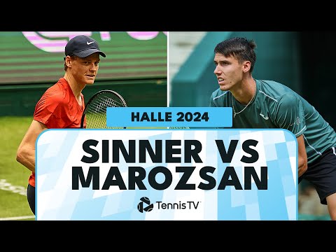 Jannik Sinner vs Fabian Marozsan Highlights | Halle 2024