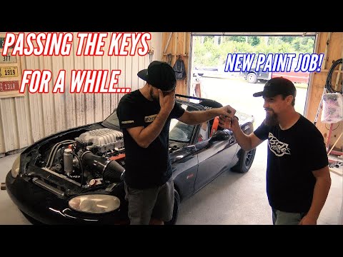 Dropped Off The Hellcat Miata MX-5 With  @Bodevision (Custom Paintjob)