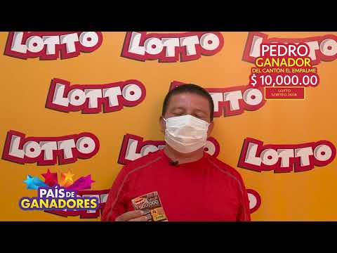 Pedro Robinson ganador Lotto sorteo 2608