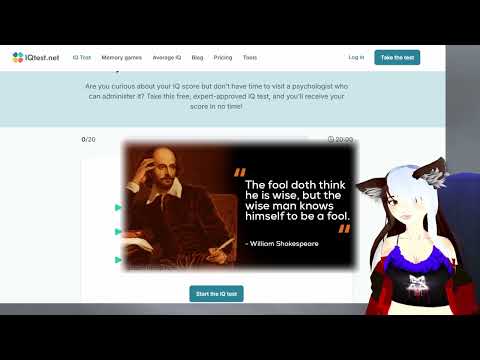 Floofy VTuber IQ Tests + Bonous Personality Test