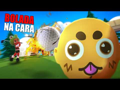 So Bola no Queixo (lá ele) Super Battle Golf Com Amigos
