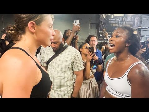 Claressa Shields HEATED CONFRONTATION with Che Kenneally; STEPS TO her to say “PUT YOU ON YOUR BACK”