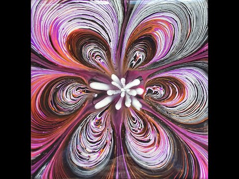 298 SPLIT CUP POUR OVER CUP BOTTOM #AcrylicPouring  #splitcuppour