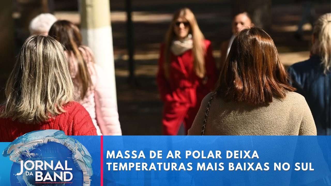 Massa de ar polar deixa temperaturas ainda mais baixas no Sul | Jornal da Band