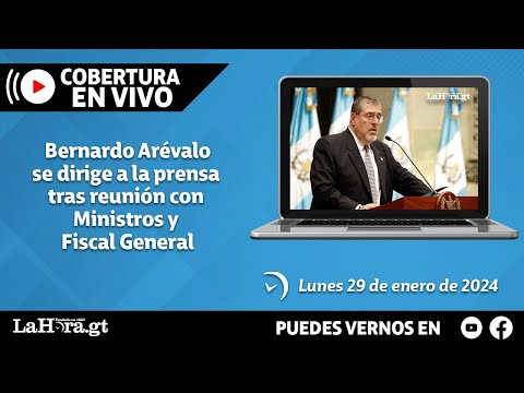 Retransmisión: Bernardo Arévalo se dirige a la prensa tras reunión con Ministros y Fiscal General