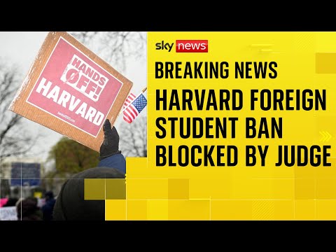 Judge blocks Trump's Harvard foreign students policy