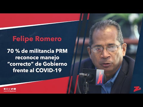 Felipe: 70 % de militancia PRM reconoce manejo “correcto” de Gobierno frente al COVID-19