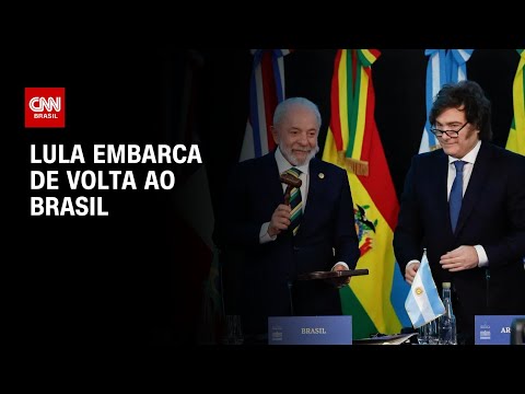 ​Lula embarca de volta ao Brasil após cúpula do Mercosul | CNN 360º
