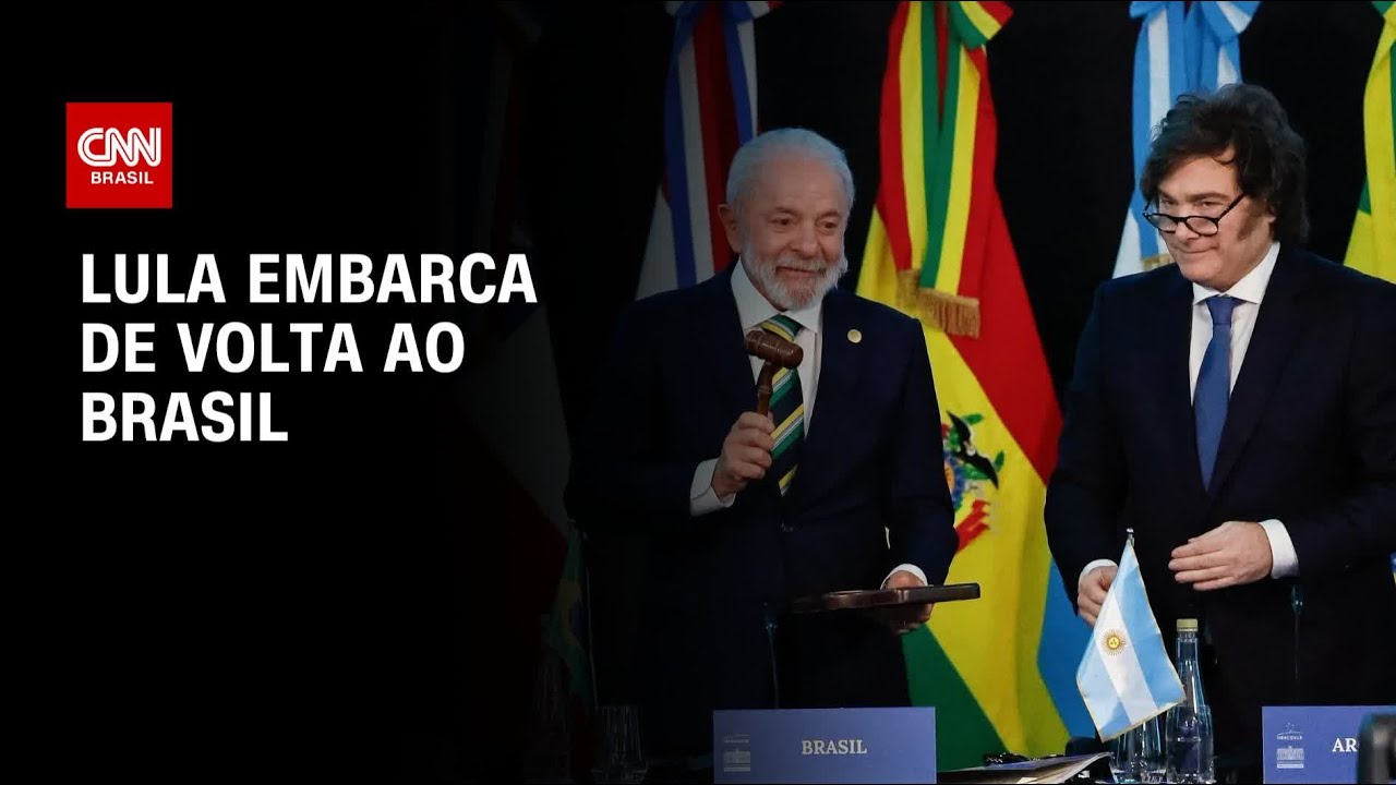 Lula embarca de volta ao Brasil após cúpula do Mercosul | CNN 360º