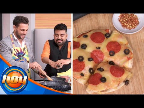 Nicola Porcella y el chef Mariano Sandoval preparan una pizza burrito | Programa Hoy