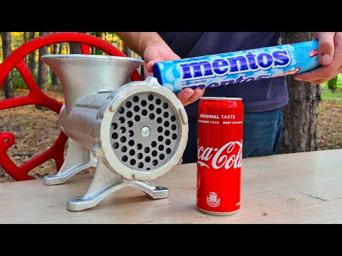 Grinder VS Coca Cola and Mentos